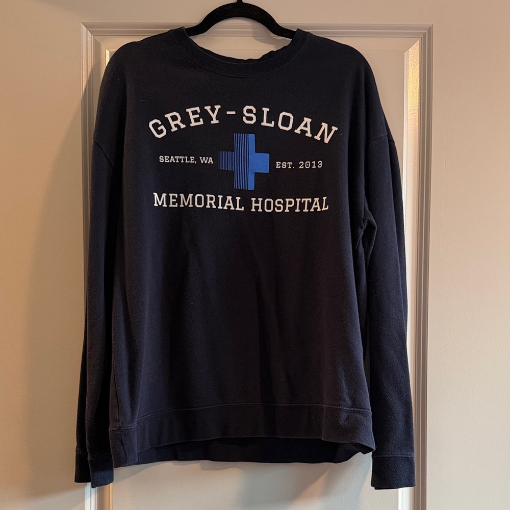 Grey's Anatomy Black Crewneck Sweater